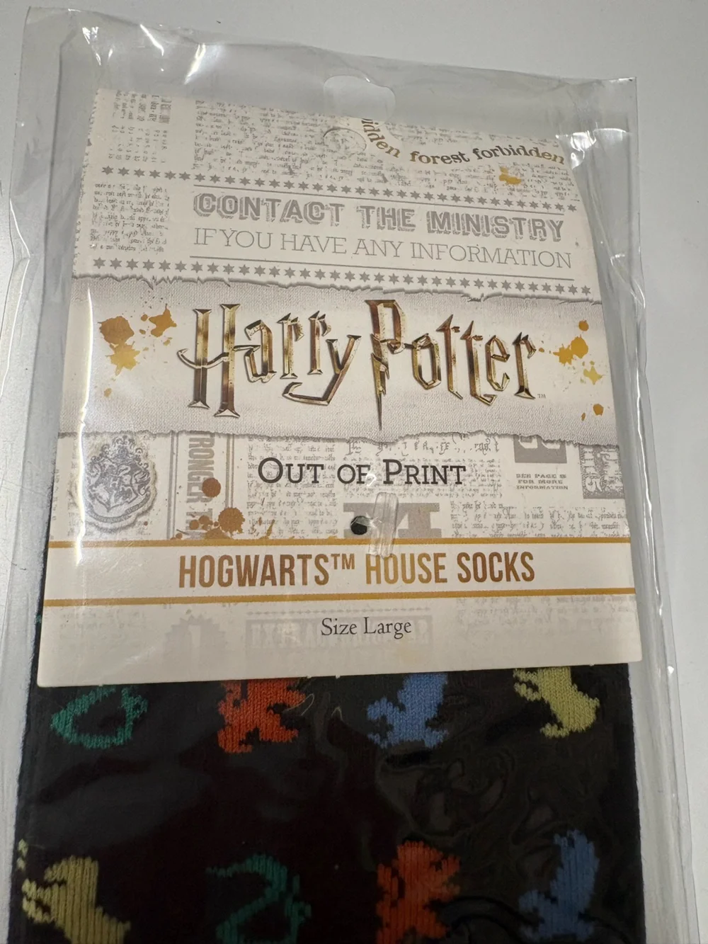 Out Of Print Harry Potter Hogwarts House Socks